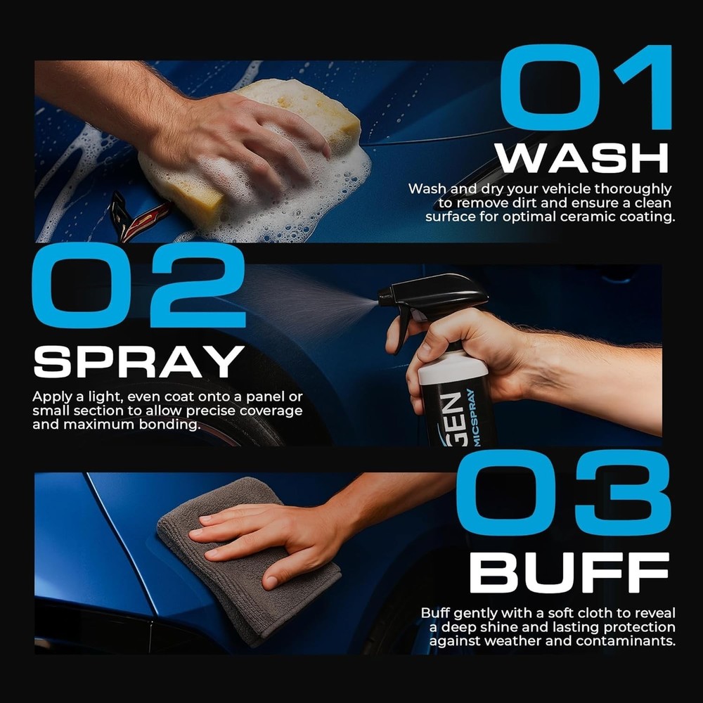 Professional-Grade Ceramic Coating Spray 16oz