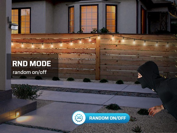 DEWENWILS Motion Sensor Light Switch Outdoor Wireless 100FT Remote 50FT Detect