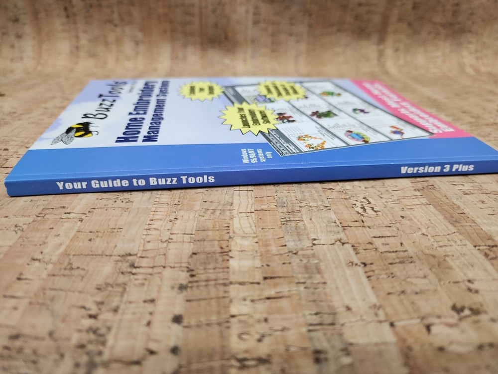 Buzz Tools Home Embroidery Management System Version 3 Plus GUIDE BOOK ONLY
