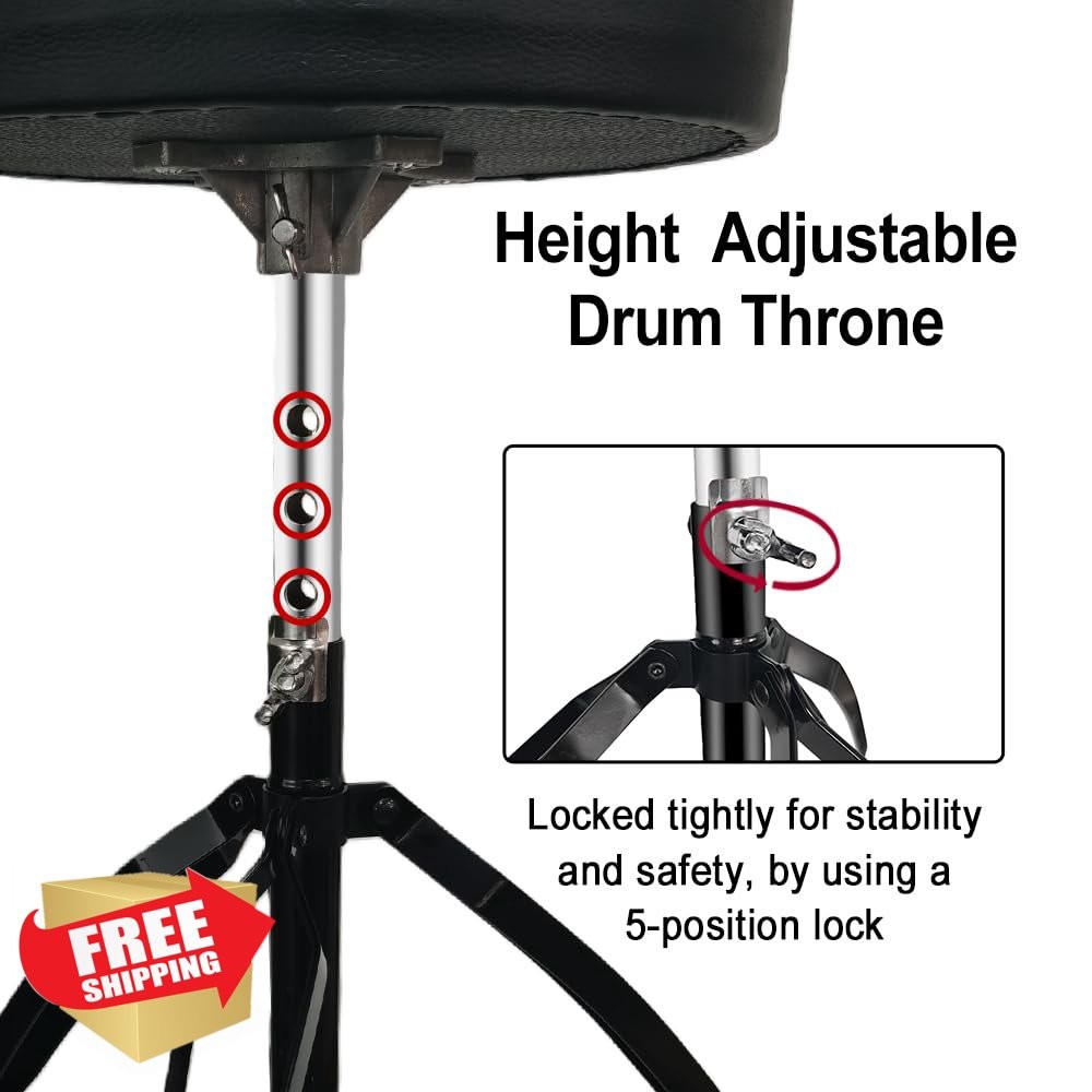 Conboxus Adjustable Drum Throne Seat
