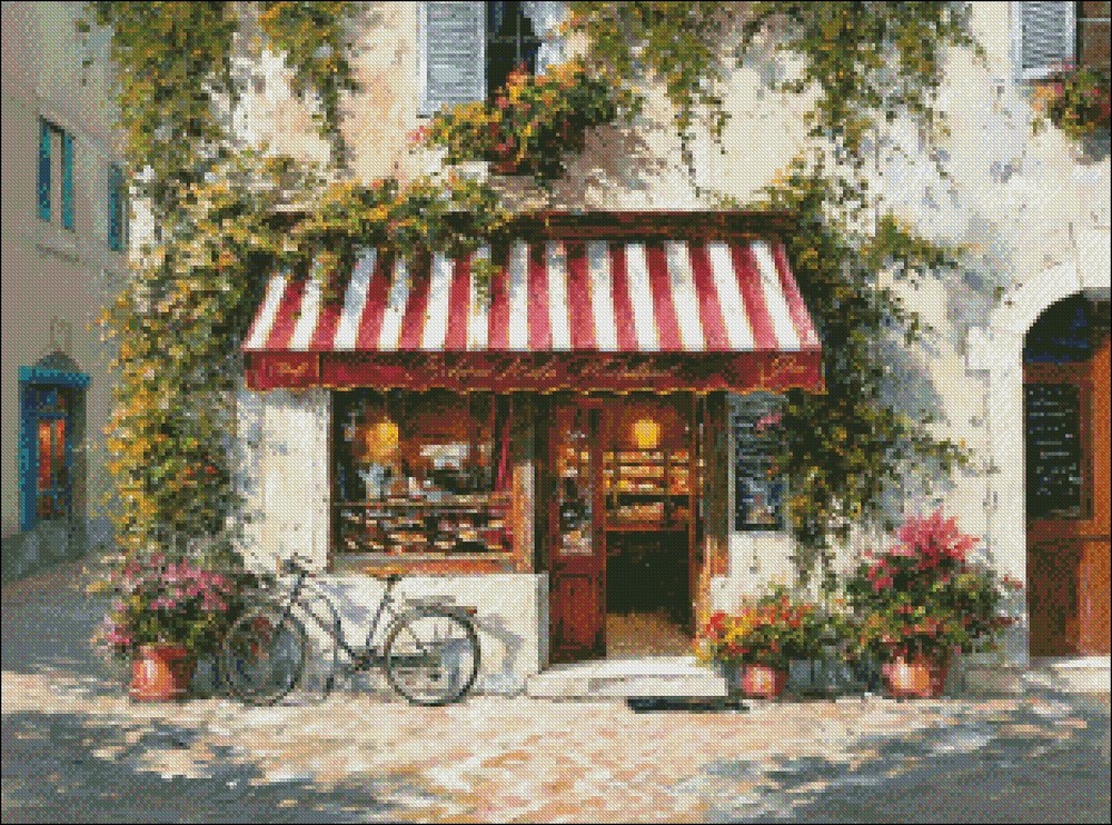 Corner Bakery - DIY Chart Counted Cross Stitch Patterns Needlework DMC Color