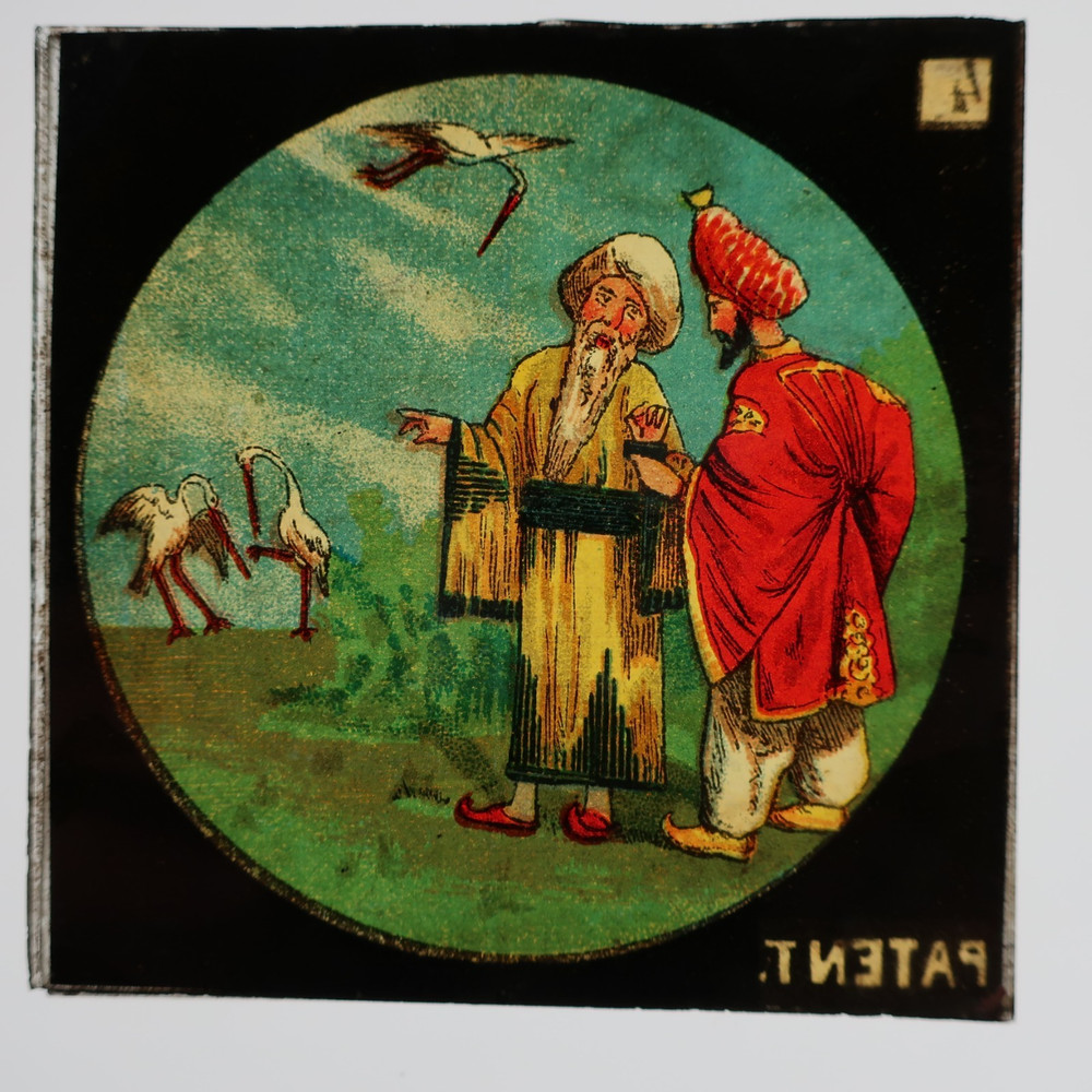 Antique Magic Lantern Slide - Aladdin - One Thousand and One Nights