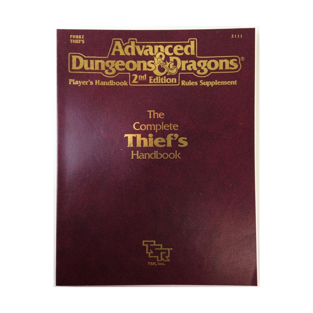 TSR AD&D 2nd Ed Complete Thief's Handbook (2nd) VG