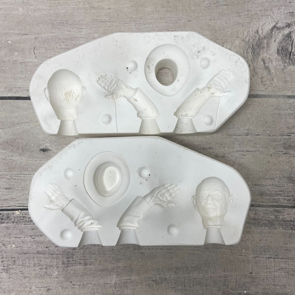 Hershey Ceramic Casting Mold Man - head, hat, hands #H-349