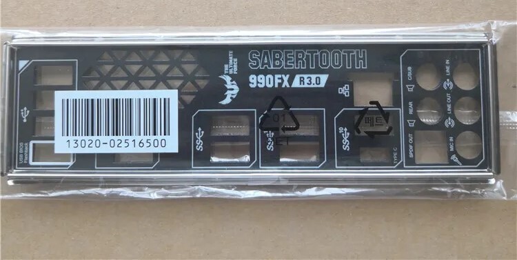 ASUS IO SHIELD FOR ASUS SABERTOOTH 990FX R3.0 , ORIGINAL