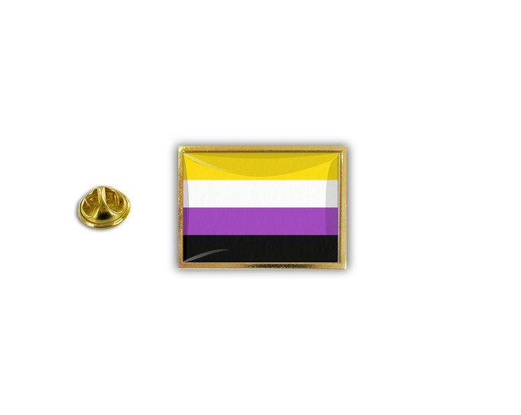 Pins Pin Badge Pin's Metal Epoxy Flag Rainbow Non Binary
