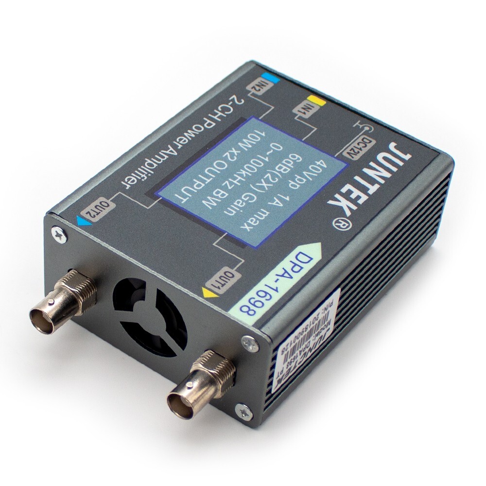 Dual Channel DDS Signal Source Function Signal Generator Power Amplifier 0-40V