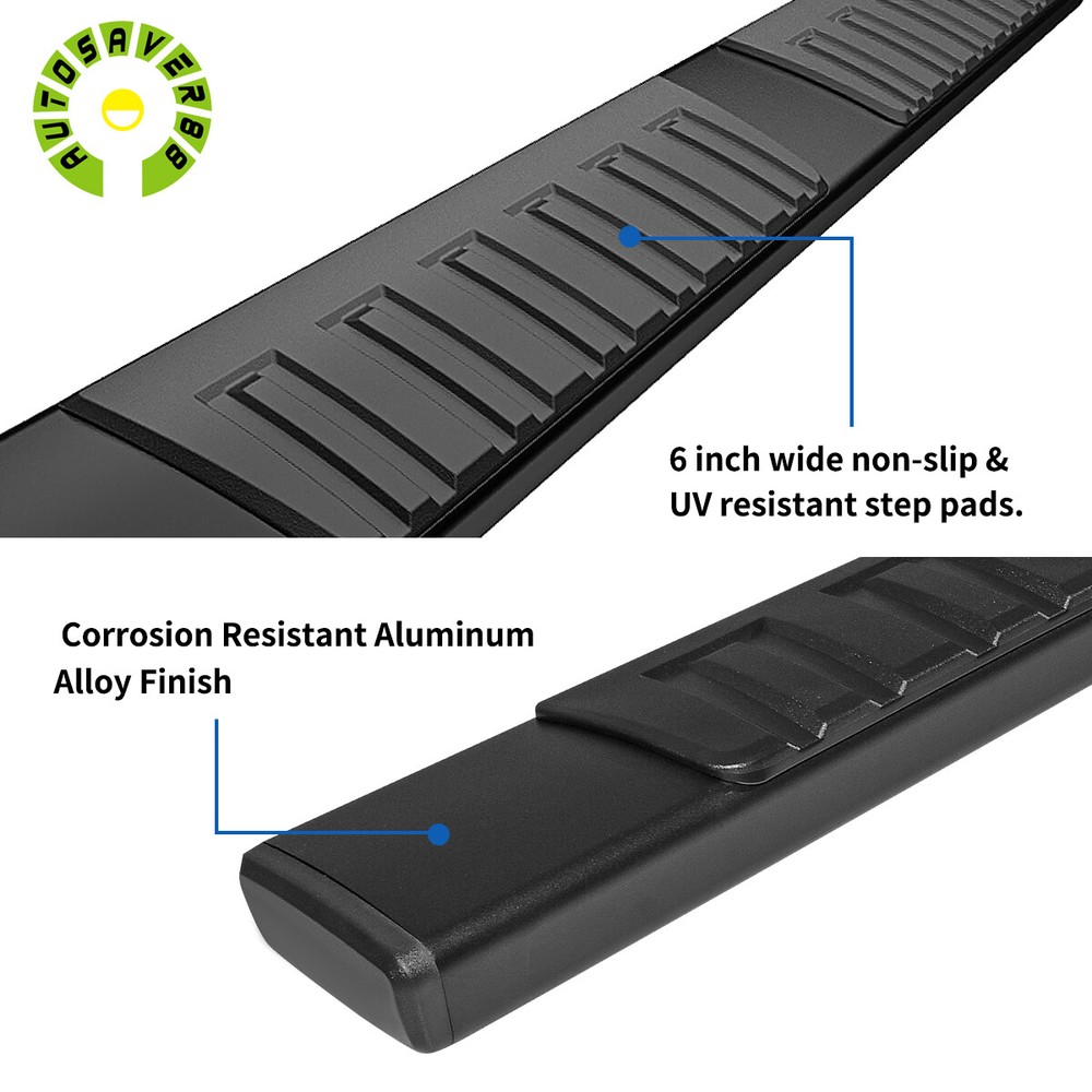 Running Boards for 2019-2025 Dodge Ram 1500 Crew Cab 6" Side Step Bars
