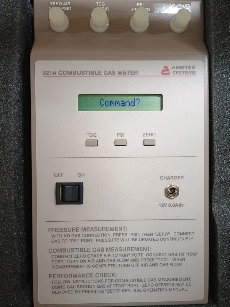 Arbiter Systems 921A Combustible Gas Meter
