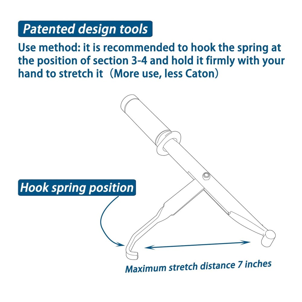 Lever Spring Stretcher Upholstery Tool for Sofa Extension Spring Repair