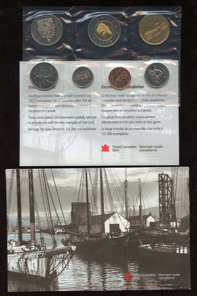 1952 - 2002 Canada Uncirculated Proof Like Mint Set, original envelope & COA