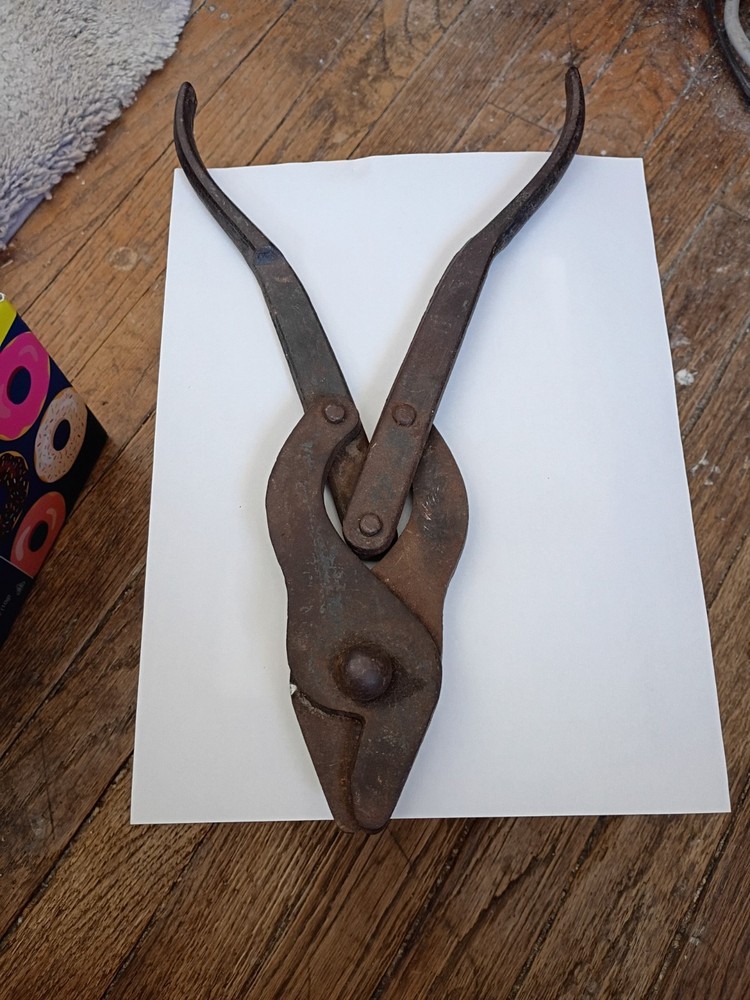 Antique Military Folding Barbed Wire Cutters WW1