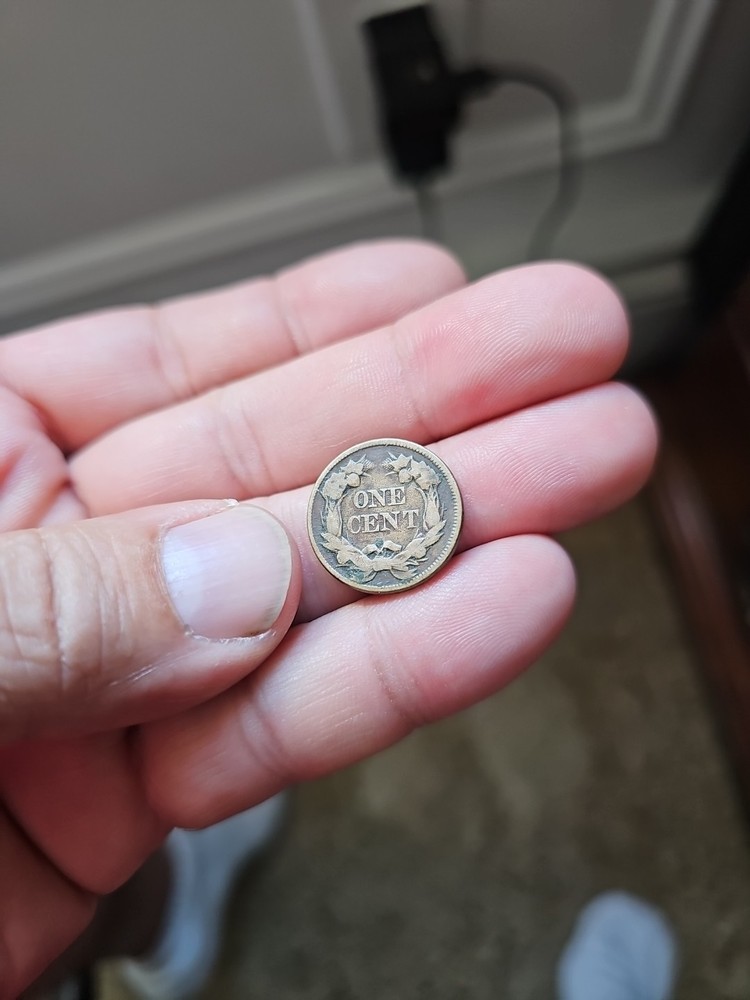 1857 Flying Eagle Cent - Rich Front & Back, F+ Details