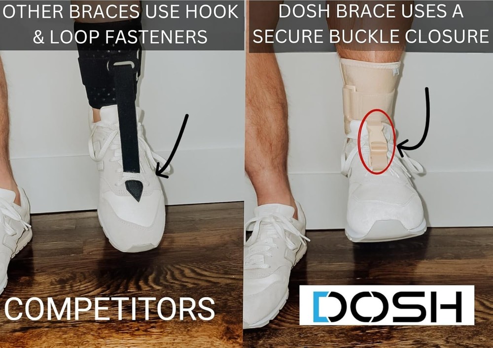 AFO Foot Drop Brace - for Walking - - One Size, Beige