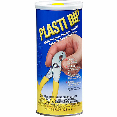 Plasti Dip 11602-6 Multi-Purpose Rubber Coating, Yellow, 14.5 oz. - Quantity 1