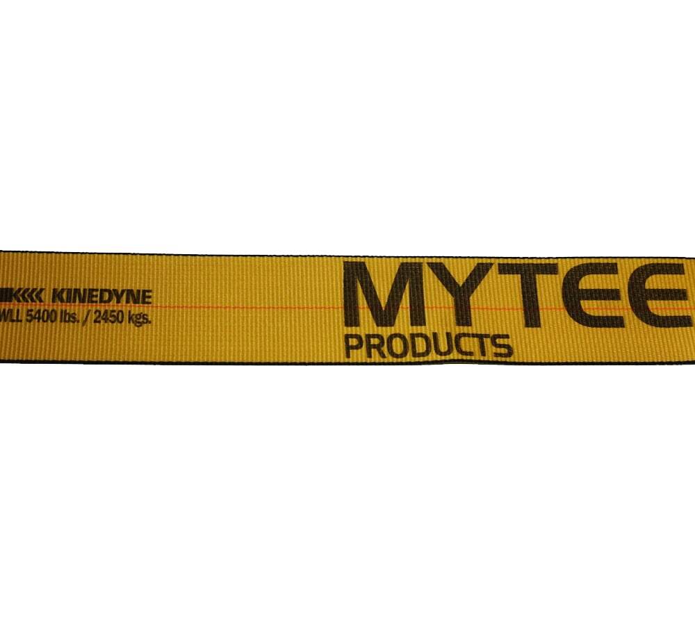 (20 Pack) Kinedyne 4" x 30' Winch Strap with Flat Hook - Gold