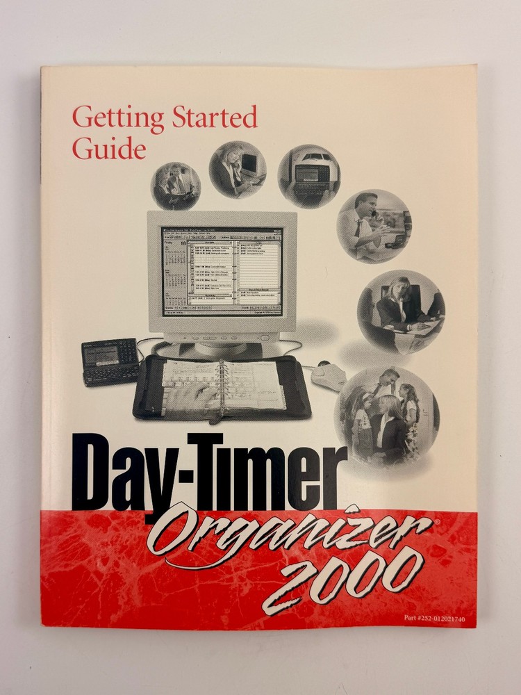 Day-Timer Oganizer 2000 Getting Started guide Manual computer software