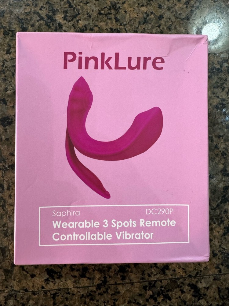 Wearable 3 Spots Remote Controllable Vibrator Pink Lure DC290P Pink