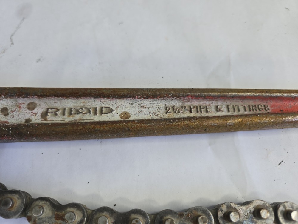 Ridgid C-18 Chain Wrench 2 1/2" Pipe Fitting USA