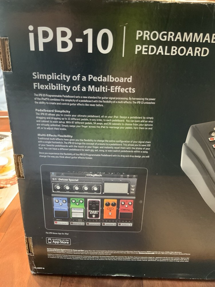 DigiTech iPB-10 PROGRAMMABLE PEDALBOARD For Guitars 20-0347-A
