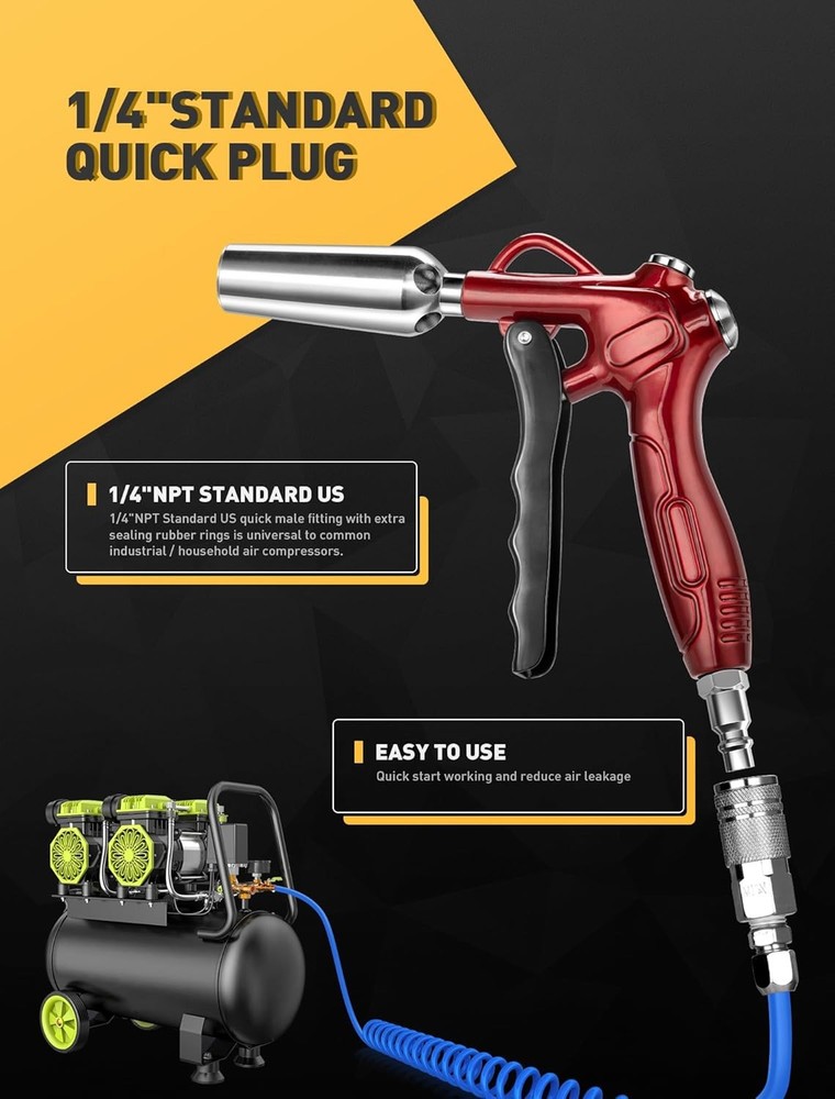 High Volume Air Blow Gun with Nozzle