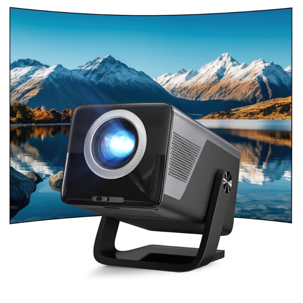 [2000 ANSI/AI Visual Calibration/4K Support] X7 Native 1080P Smart Projector wit