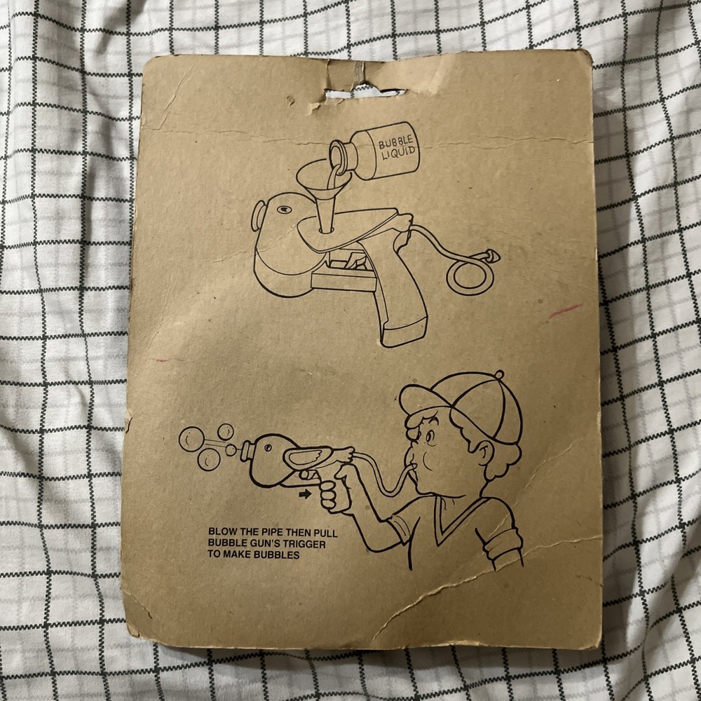 Vintage Kidmark Blowing Bubble Gun
