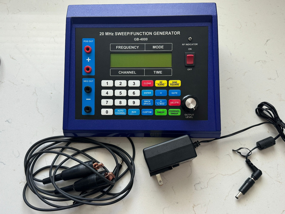 GB-4000 20 MHz Sweep/ Function Generator - Excellent Condition -Tested - Rife