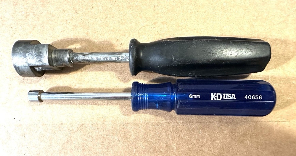 K-D Tools Brake Spring Tool 285 & Nut driver 40656 6mm USA