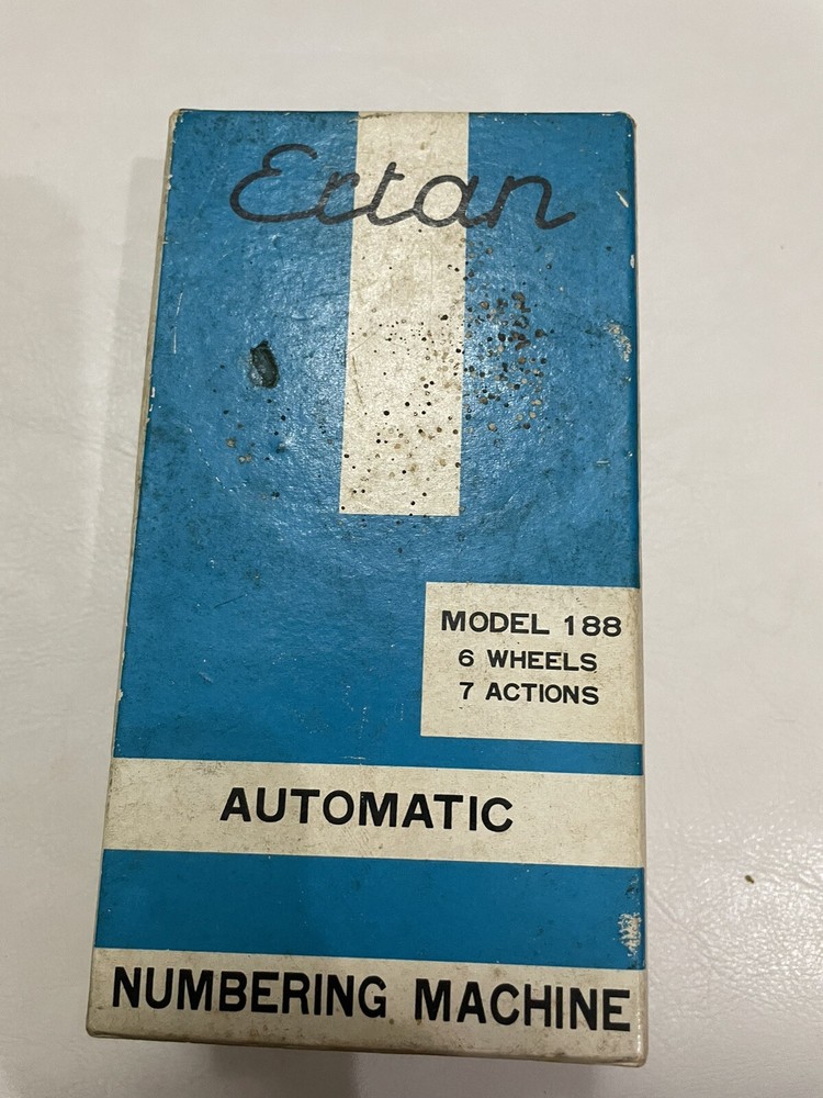 Ertan Model 188 Automatic Numbering Machine