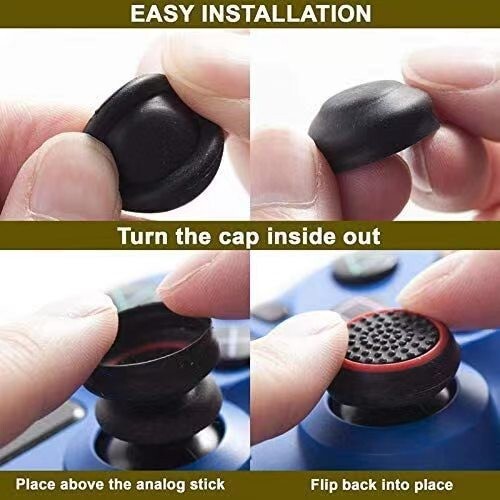 2PCS Analog Thumb Stick Grips Caps for XBox Dualshock 5 4 PS4 PS3 Controller PS5