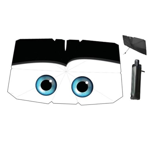 Windshield Sun Shade Umbrella for Car Front Window Sun Visor for Black Eyes