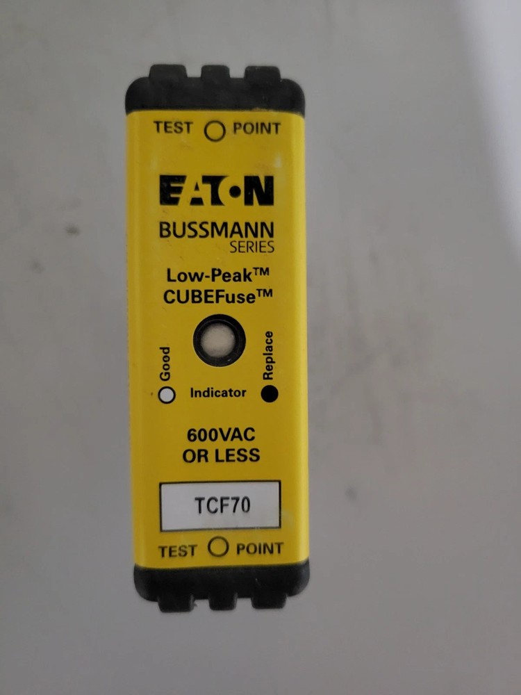 FOR BUSSMANN TCF70 Dual Element Time Delay Cube Fuse 70A 600 VAC