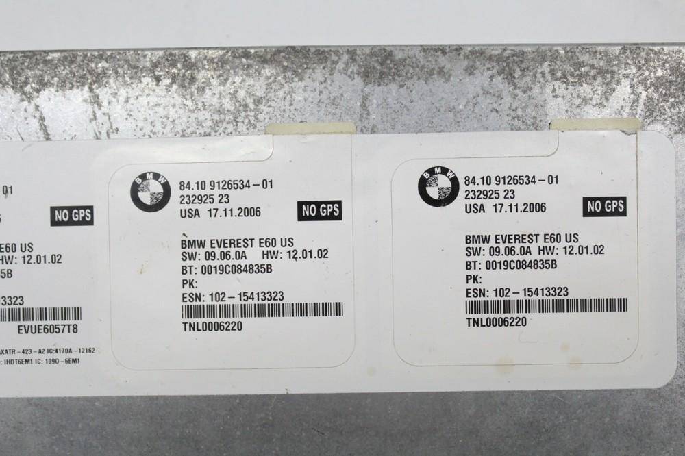07 BMW 530XiT BLUETOOTH INTERFACE CONTROL MODULE 84.10-9 126 534 OEM