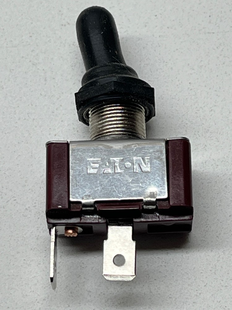 PAIR OF EATON MOMENTARY TOGGLE SWITCHS