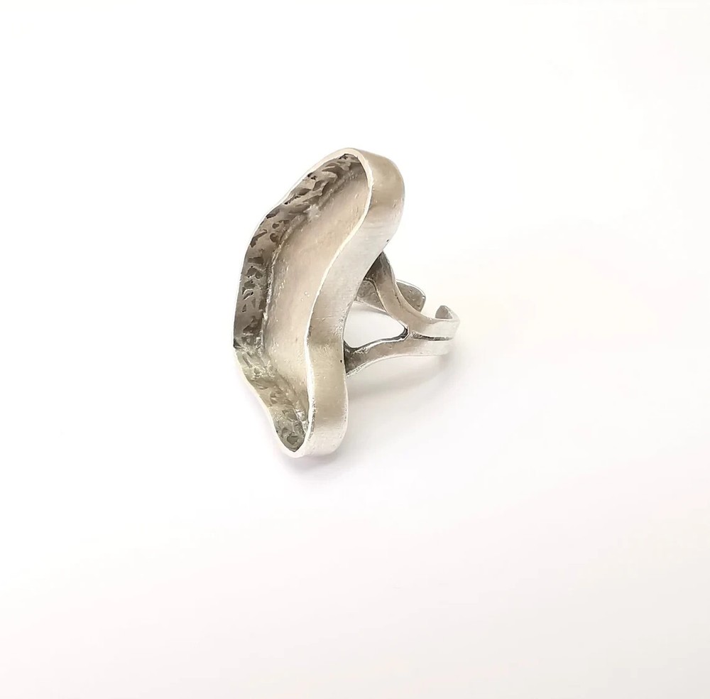 Amorphous Ring Setting Resin Ring Blank Mounting Adjustable Dried Flower Rings