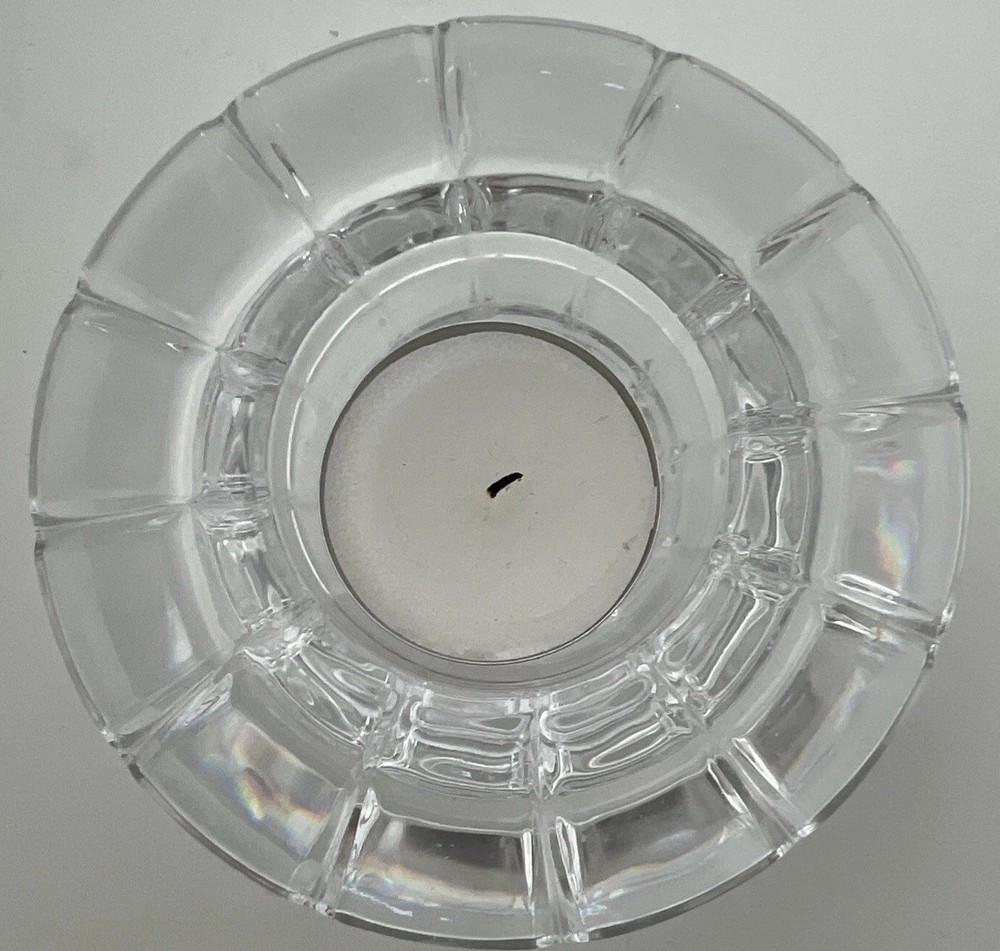 Orrefors Swenden Crystal Votive Holder