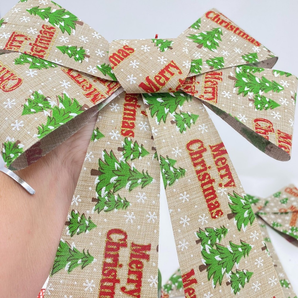 Merry Christmas Bows Tree Decor Candle Assortment Decorations