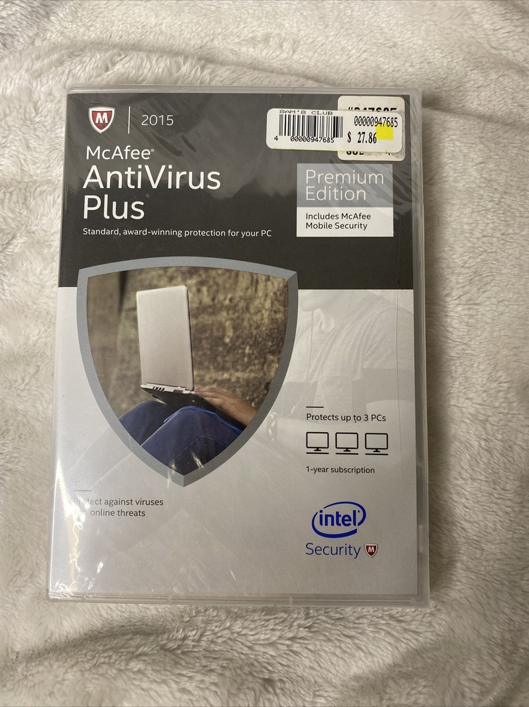 McAfee AntiVirus Plus Premium Edition, Includes McAfee Mobile Security - 2015