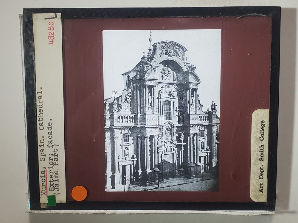 Cathedral, Murcia, Spain, Magic Lantern Glass Slide