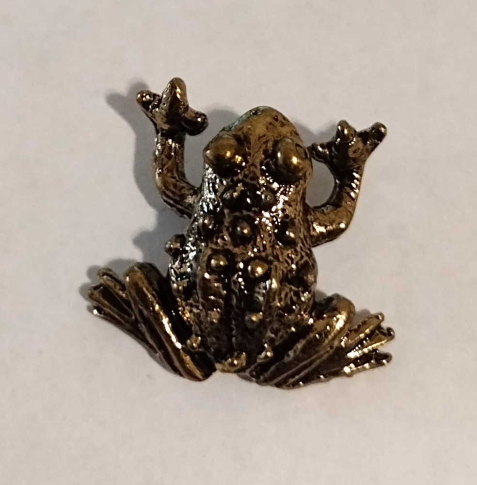 Small Frog Figure Tack Lapel Pin