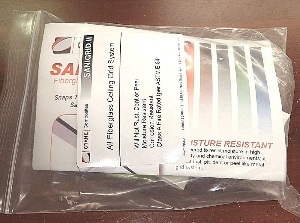 Crane Sanigrid II All Fiberglass Ceiling Grid System