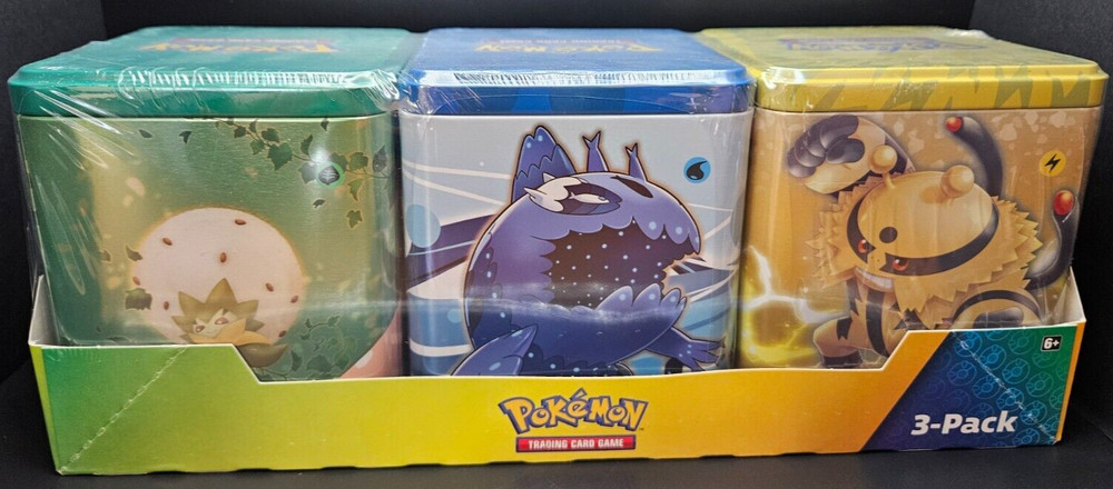 Costco 3 Stacking Tin SEALED Set Pokemon TCG Evolving Skies