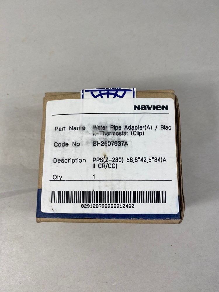 Navien Bh2507637a Water Pipe Adapter A Blac K-thermostat Clip (L-1)