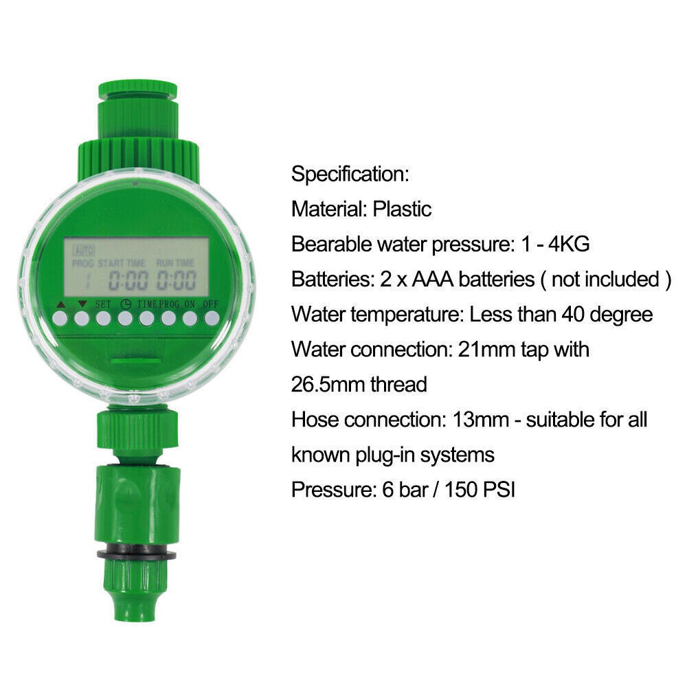 NEW Digital LCD Automatic Water Timer Timer For Garden Watering Timer
