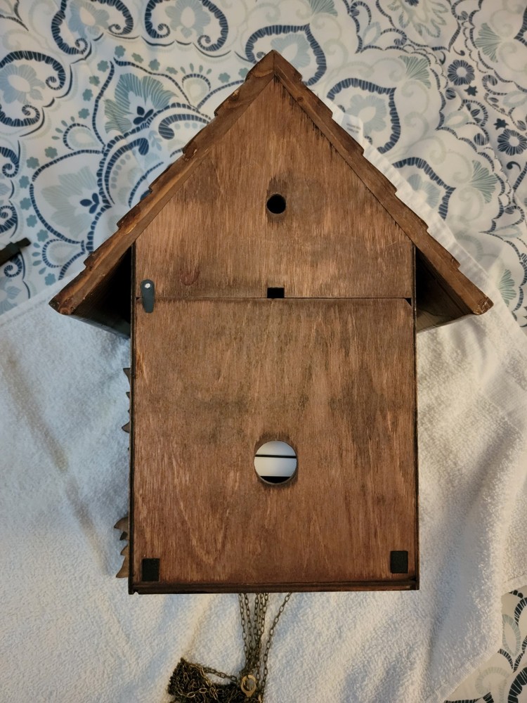 Vintage Solid Wood German Cuckoo Clock WORKS