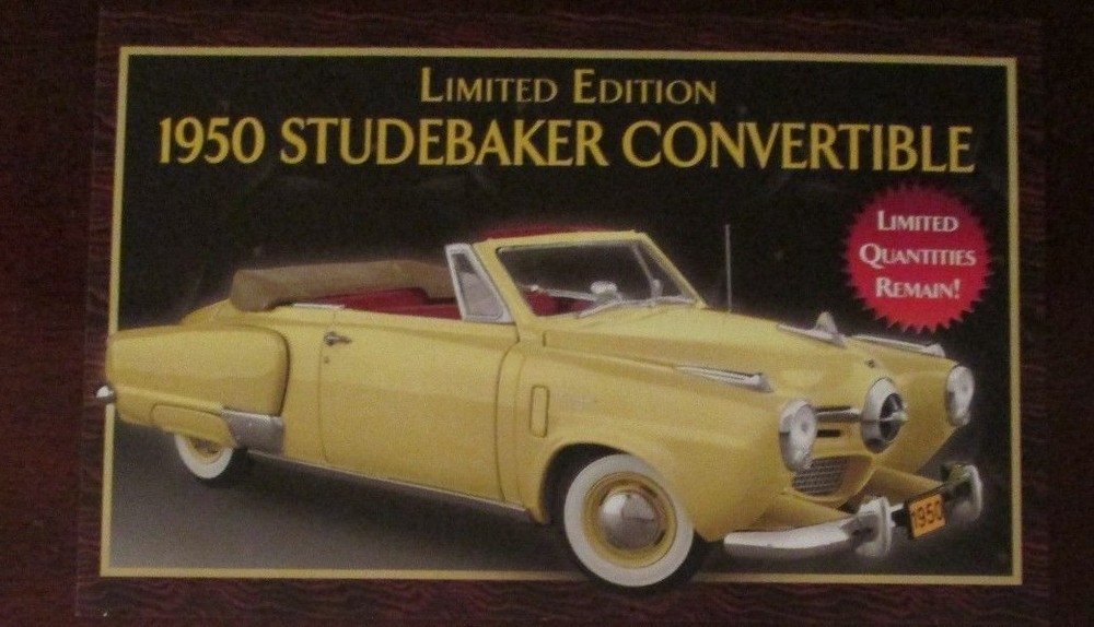Danbury Mint Brochure 1950 Studebaker Convertible LE