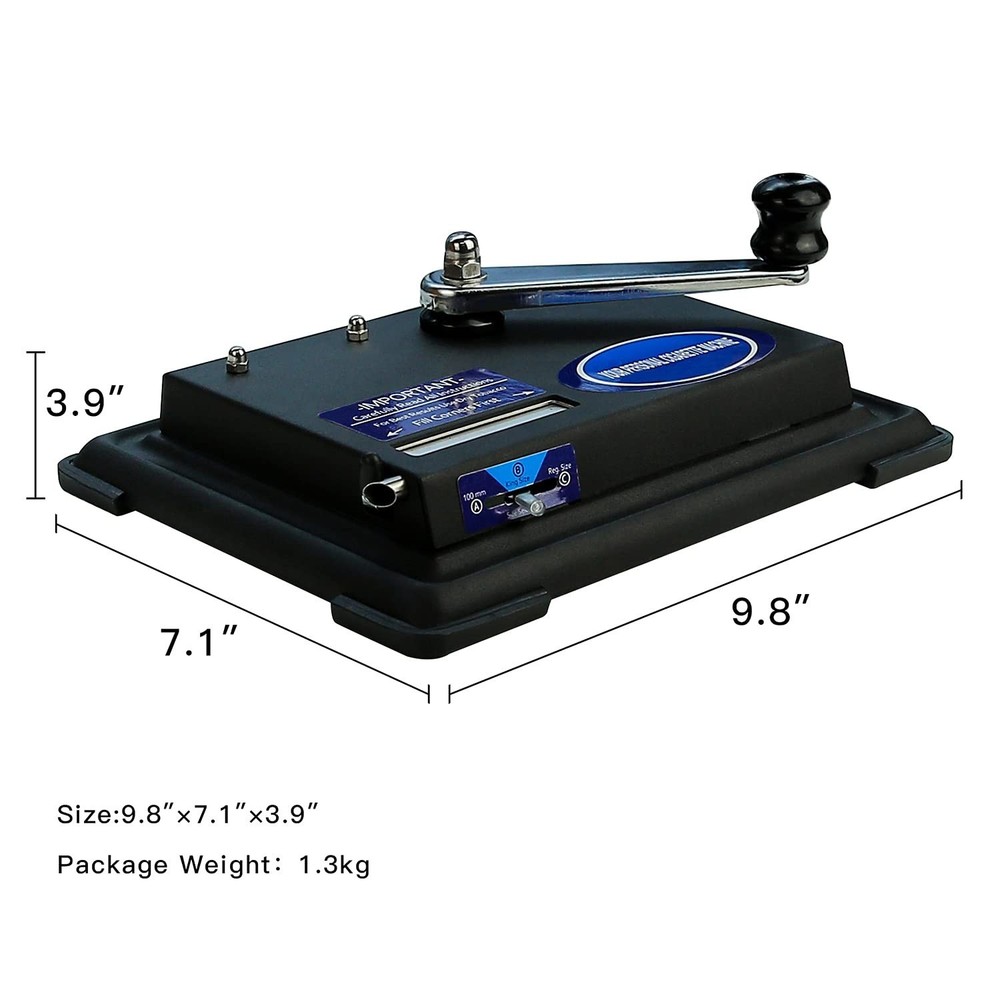 Cigarette Rolling Machine, Tobacco Hand Operation Injector Maker Roll Your Ow