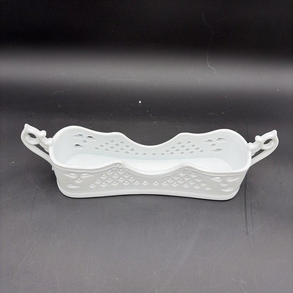 Mikasa Manchester Pattern Porcelain White Buffet Holders W/Box