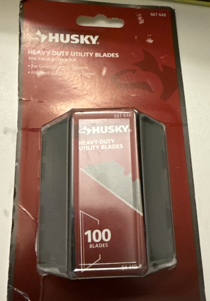 Husky Heavy Duty Utility Blades  100-pack